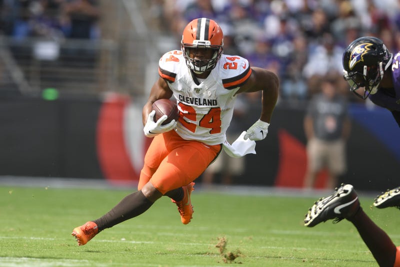 Browns running back Nick Chubb