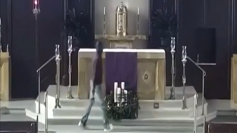 Philadelphia police are asking for the public’s help in identifying a man who broke into a church in Chestnut Hill and tried to steal a monetary collection box.