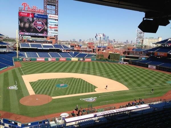 Citizens Bank Park will offer several new attractions for fans this coming season. Work has begun on a beer garden and sports bar.