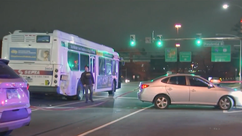 Police: Driver hits car, sending it into a SEPTA bus on City Avenue, then fires 24 gunshots