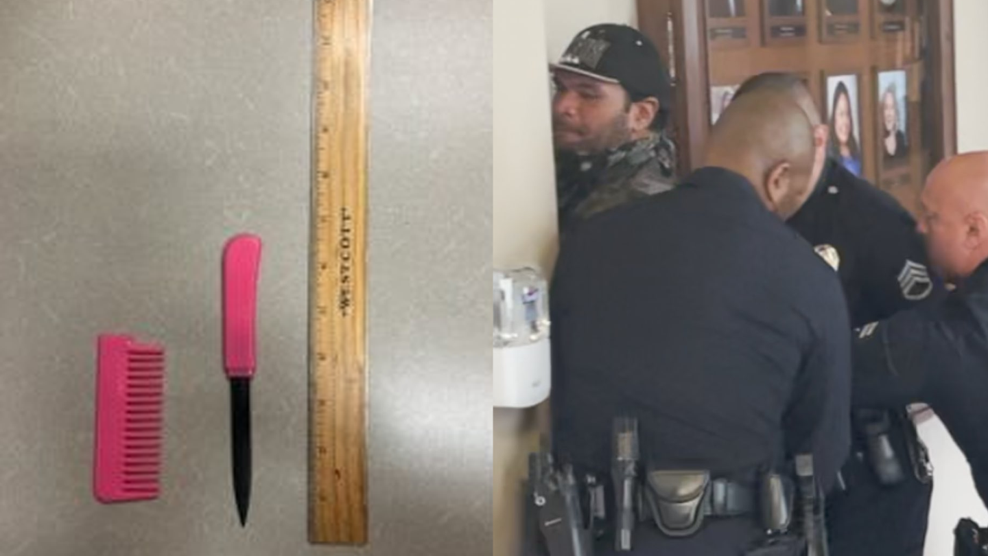 Arrested LA City Council protester was armed with a dagger, LAPD says
