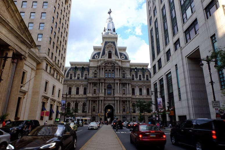 Philadelphia City Hall, as seen from South Broad Street