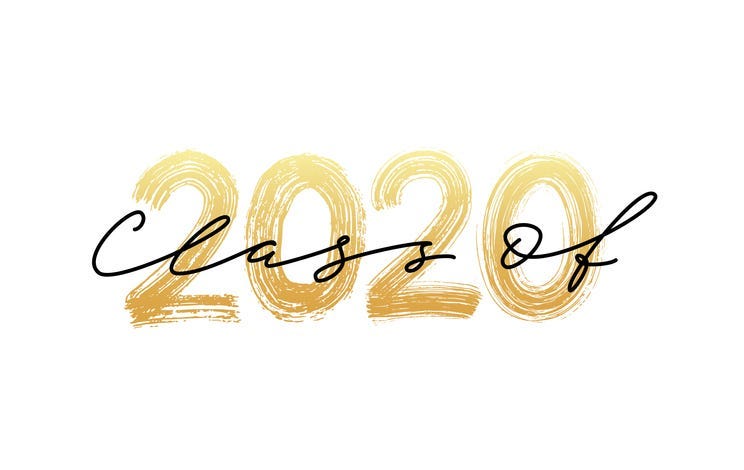 Graphic for the"Class of 2020"