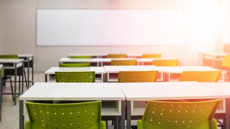 Empty classroom