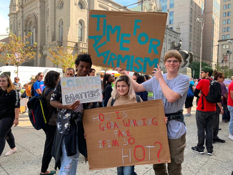Thousands of Philadelphia and Philadelphia-area students skipped school Friday to gather at City Hall in solidarity with a global Climate Strike of young people all around the world.