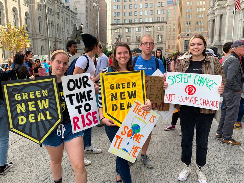 Thousands of Philadelphia and Philadelphia-area students skipped school Friday to gather at City Hall in solidarity with a global Climate Strike of young people all around the world.