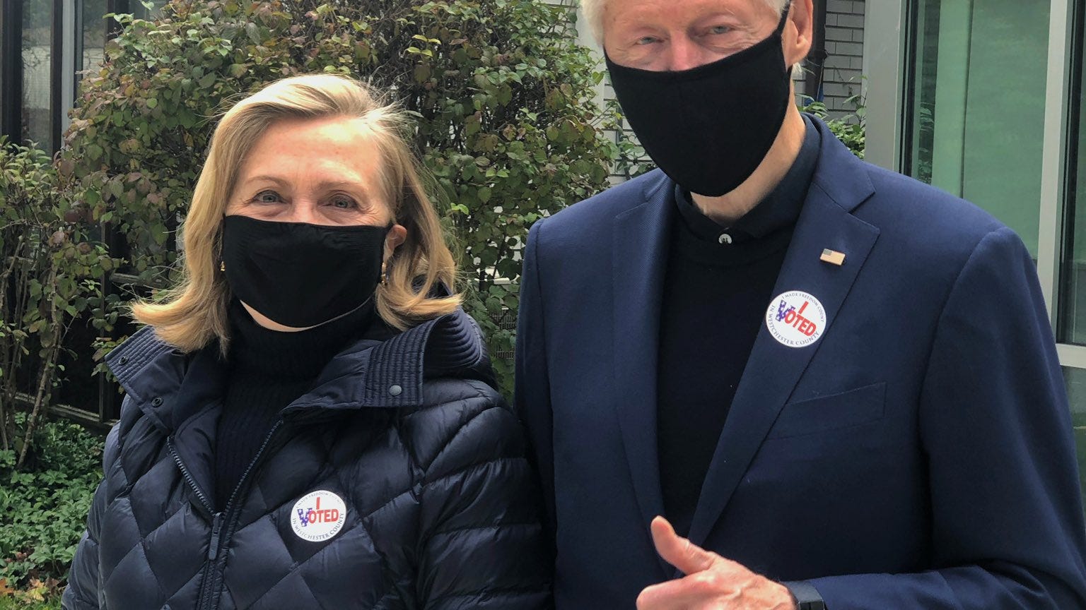PHOTO: Bill Clinton, Hillary Clinton 'proudly cast' ballots for Biden, Harris in Westchester County