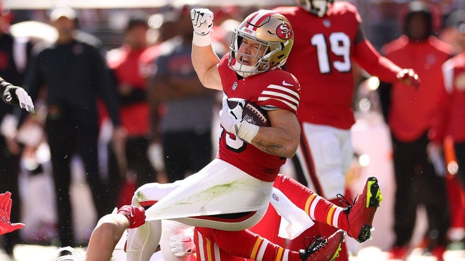 Star-studded 49ers offense sputters in Christian McCaffrey's debut