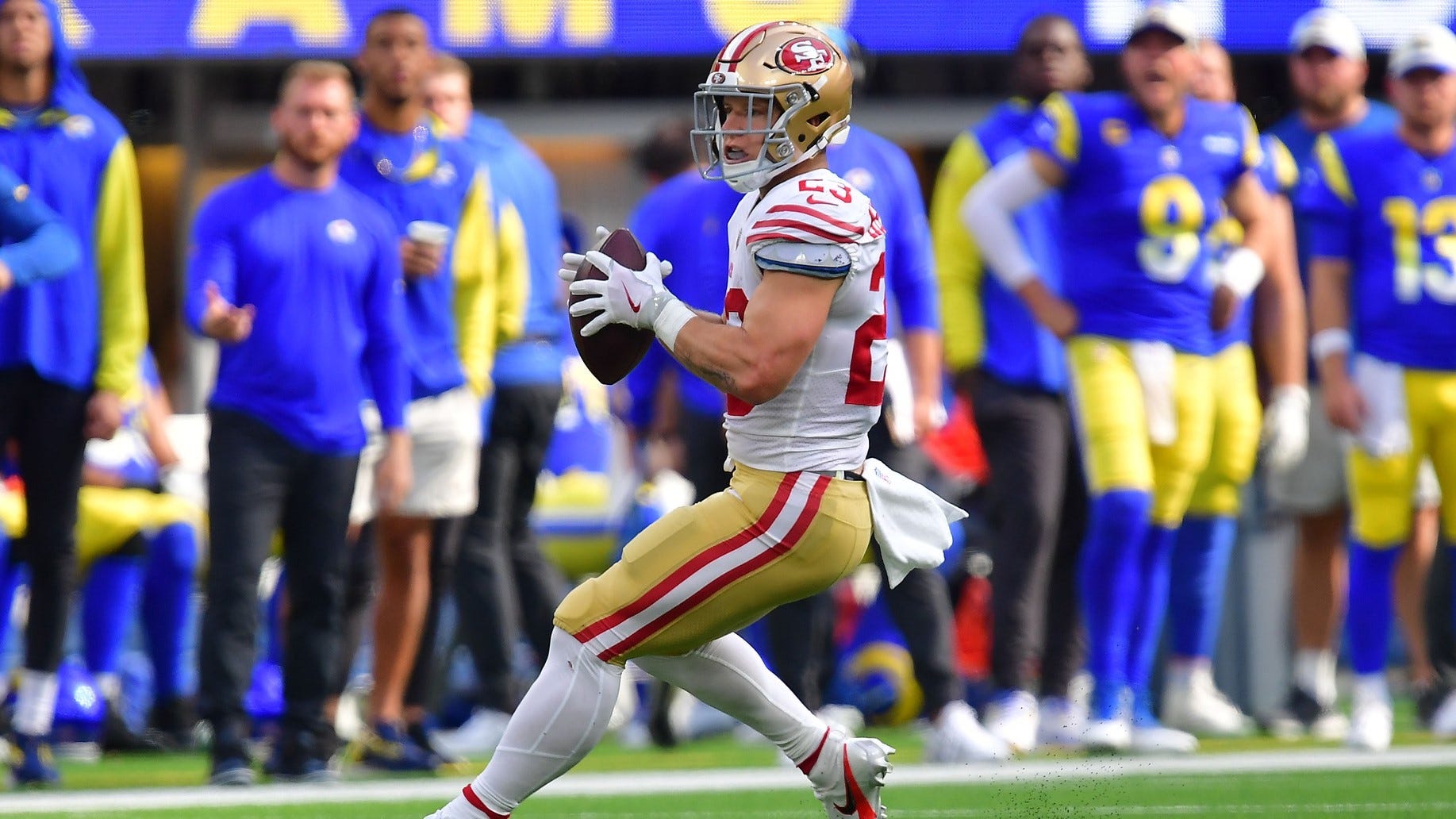 WATCH: Christian McCaffrey throws perfect touchdown pass vs. Rams