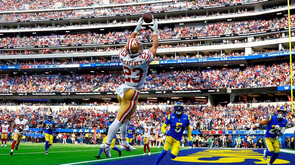 Irvin: Why Christian McCaffrey helps Jimmy Garoppolo, Deebo Samuel