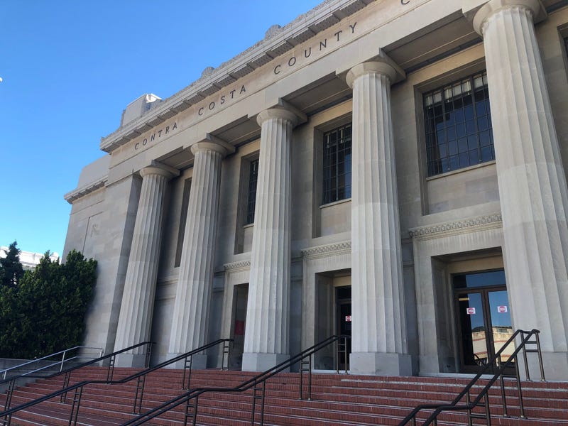 Contra Costa Superior Courthouse, where jury trials resume after a 60 day freeze due to the coronavirus pandemic