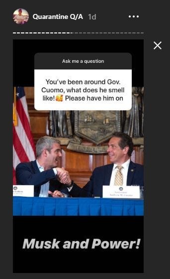 Andy Cohen on Andrew Cuomo