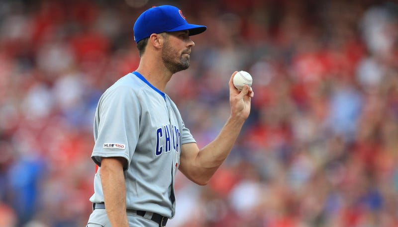 Cubs left-hander Cole Hamels