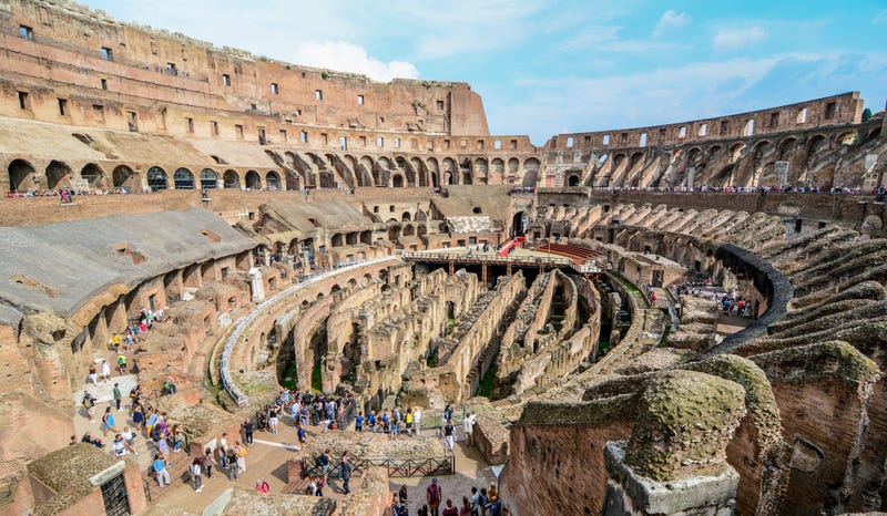 the Roman Coliseum
