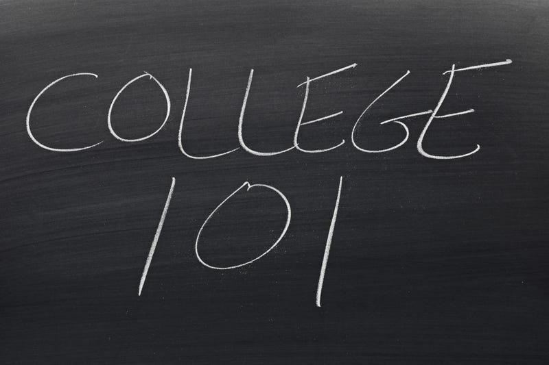 The words "College 101" on a blackboard in chalk