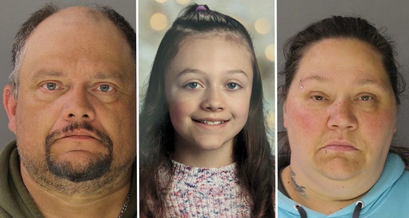Rendell Hoagland, 52, and his 45-year-old girlfriend Cindy Warren face charges in the torture and death of his 12-year-old daughter Malinda.
