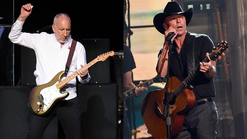 Pete Townshend of The Who and Kenny Chesney