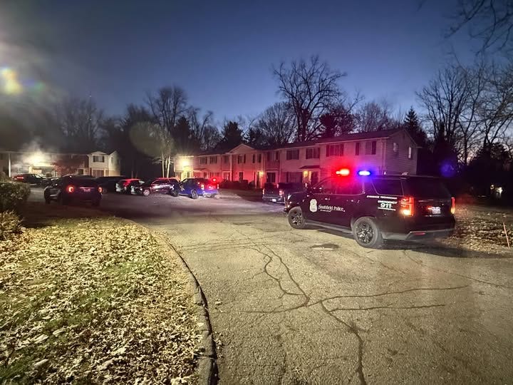 FBI and police on scene at Southfield condos. 