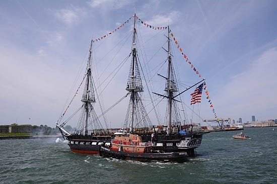 USS Constitution underway