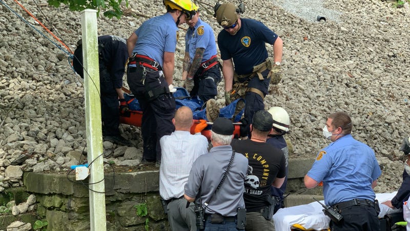 Pittsburgh Public Safety help man who fell down a hill