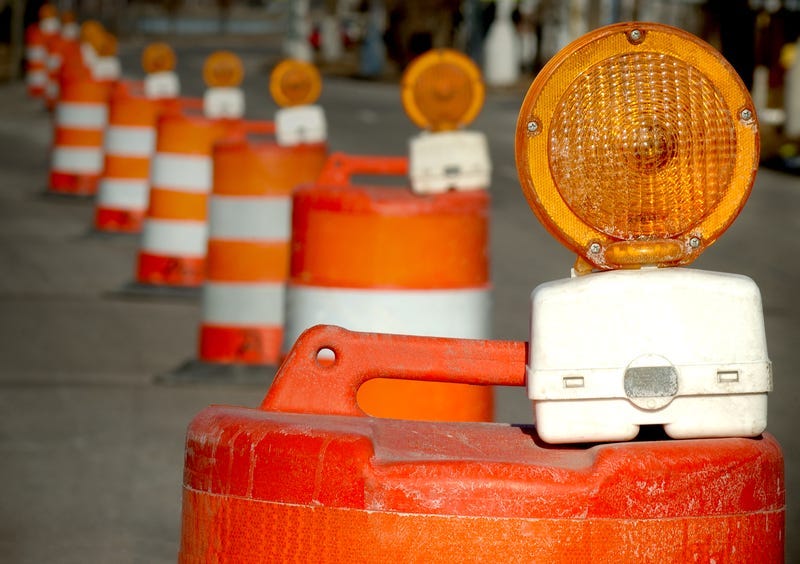 construction barrel road work
