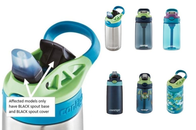 Recalled Contigo kids' water bottles