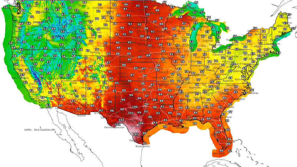 Here comes the heat