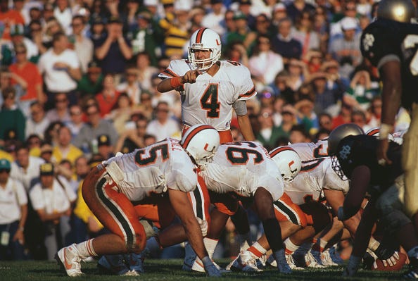 Miami QB Steve Walsh