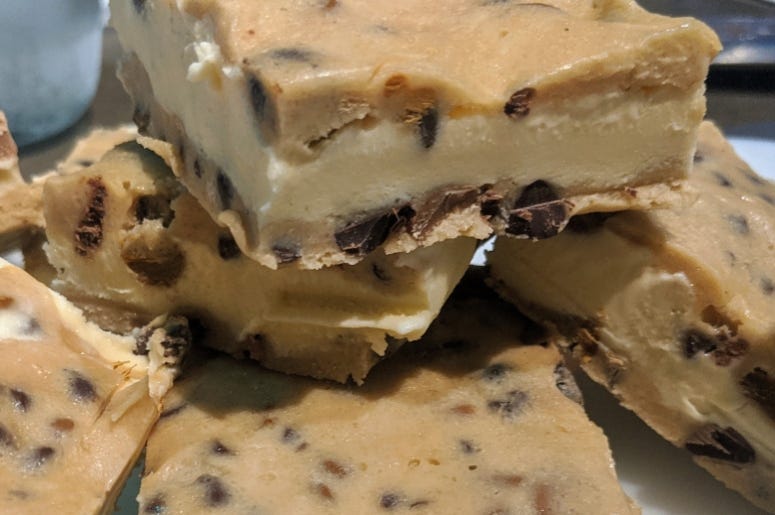 Cookie Dough Ice Cream Bars 