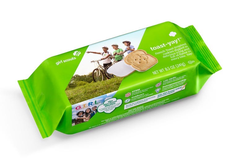 Girl Scout Cookies, French Toast, New Flavor 