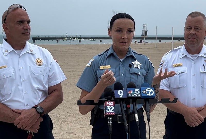 officer on beach
