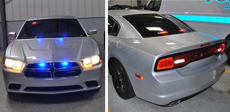 cop impersonator car
