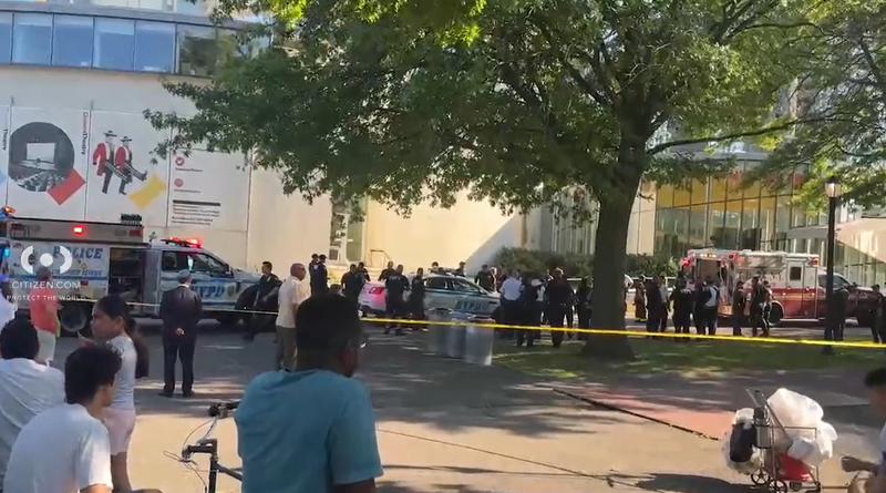 A man is dead after being run over by an NYPD vehicle on Saturday in Flushing Meadow Corona Park.