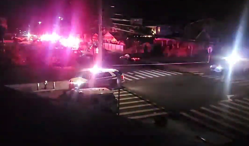 Police respond after a shooting in Queens left three men injured early Sunday morning.