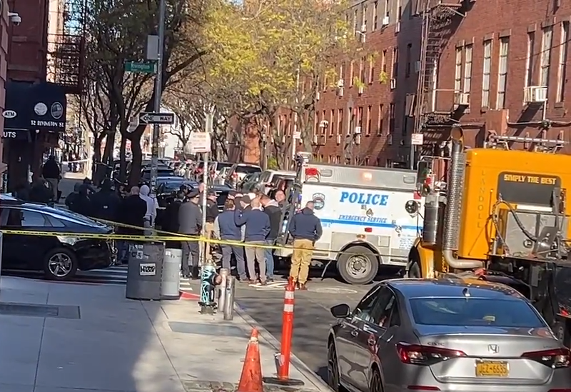 An armed man barricaded himself in a LES apartment building Thursday after officers attempted to arrest him.