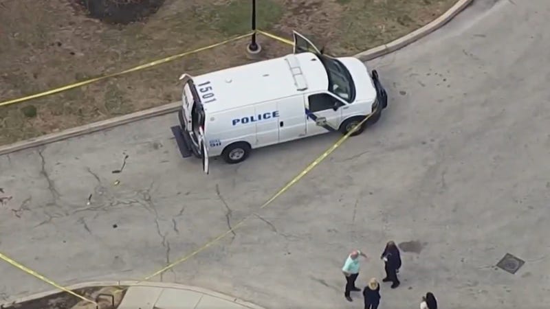 Police investigate the scene of an officer-involved shooting near Friends Hospital in Northeast Philadelphia on March 20.