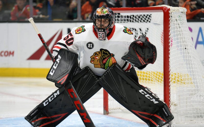 Blackhawks goalie Corey Crawford