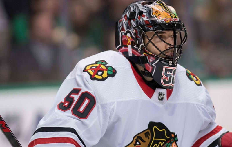 Blackhawks goalie Corey Crawford