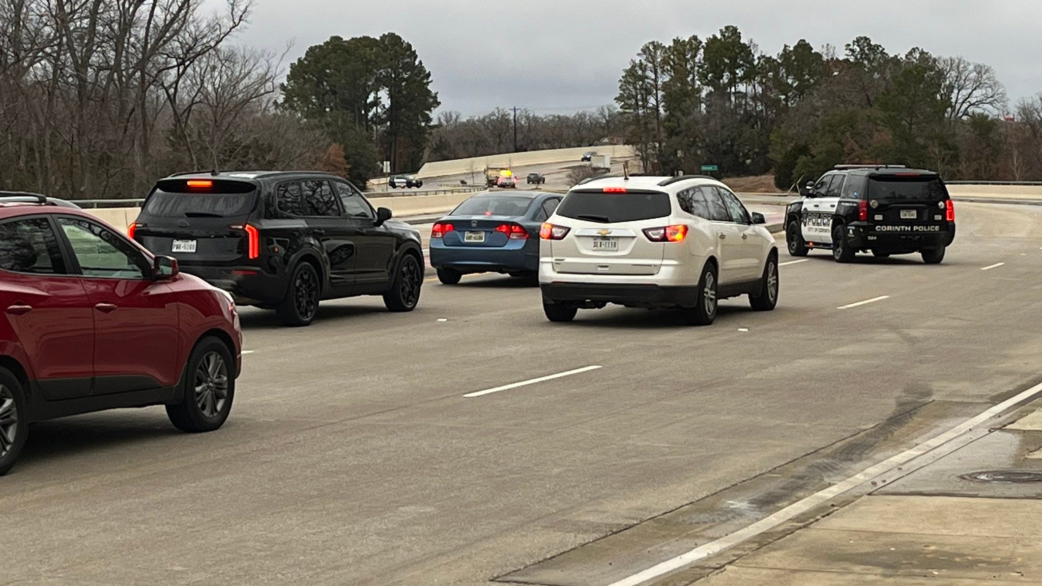 Up to 20 cars involved in Corinth crash