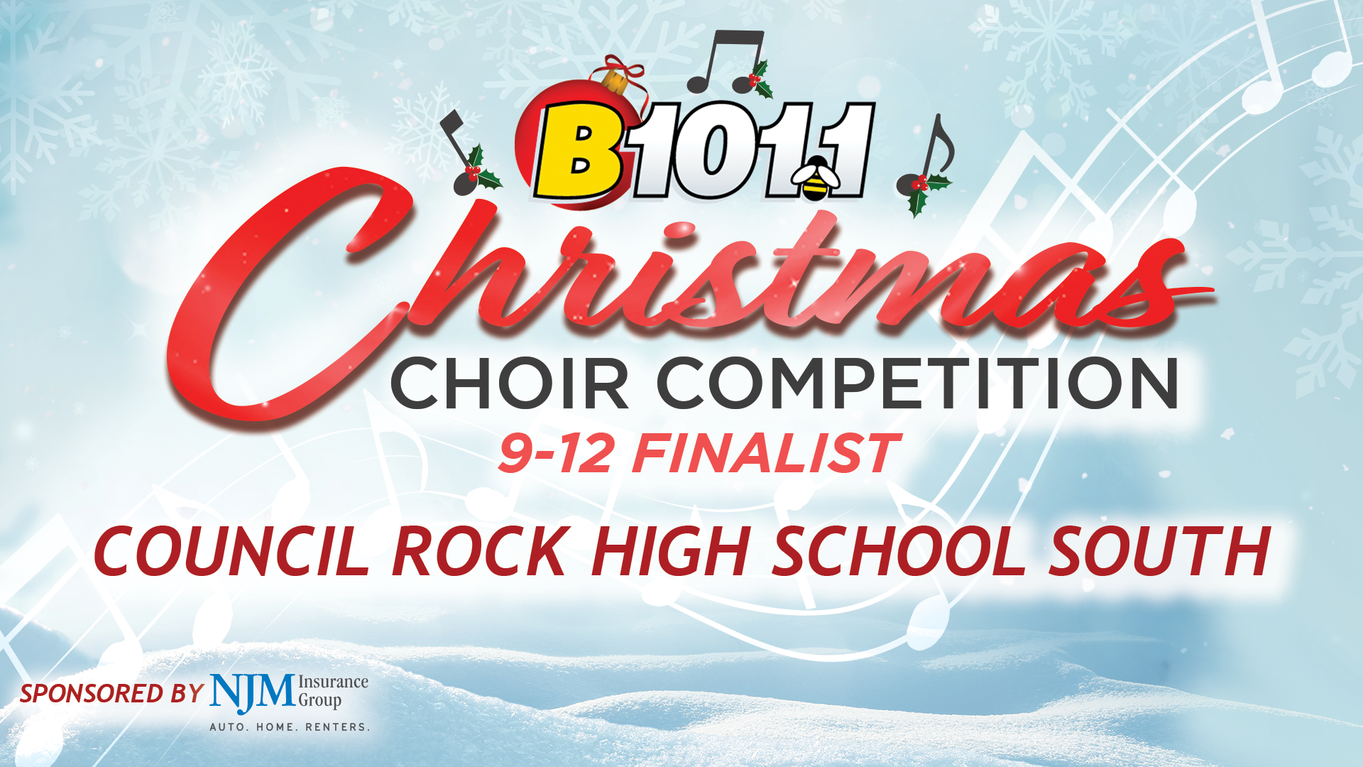 Council Rock High School South Advances to 9-12 of B101.1's 2022 Christmas Choir Competition