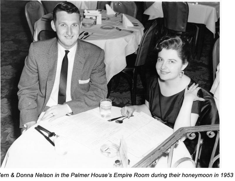 The Nelsons 70 years ago in black and white photo
