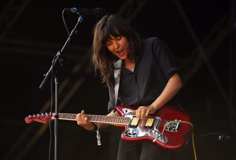 May 4, 2018; Atlanta, GA, USA; Courtney Barnett performs during the 2018 Shaky Knees Music Festival at Central Park. Mandatory Credit: Adam Hagy-USA TODAY Sports