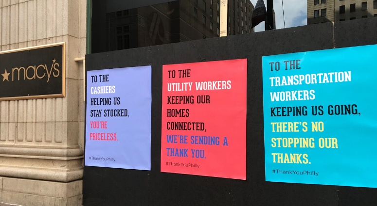 #ThankYouPhilly posters