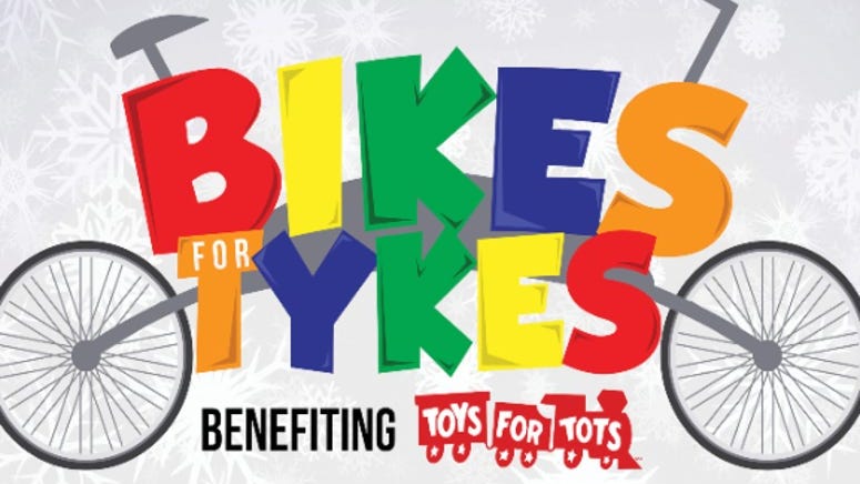 Donate to Bikes for Tykes 2020, benefiting Toys for Tots!