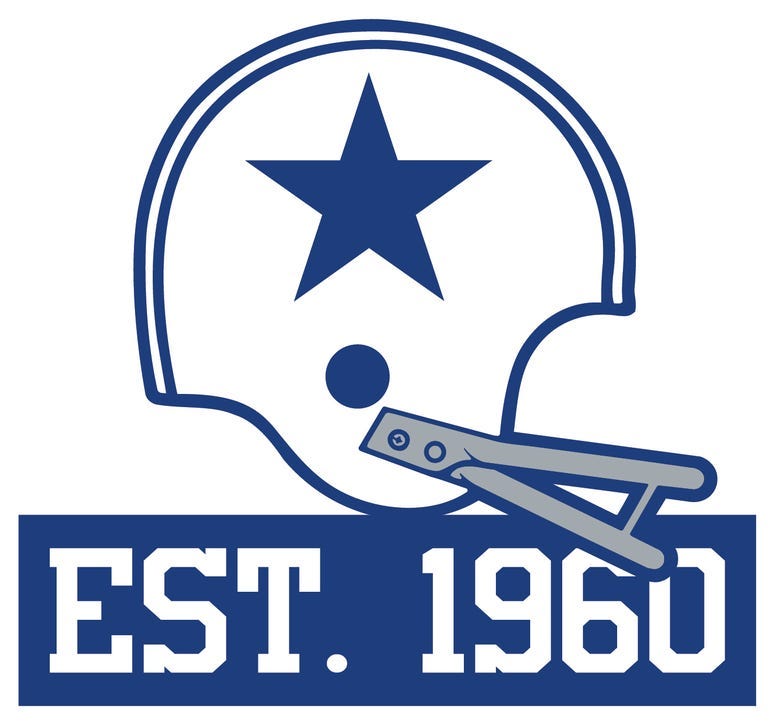 Dallas Cowboys official 60th Anniversary logo that will be used throughout the year-long celebration.