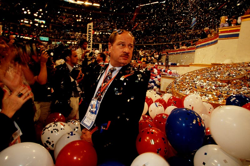 Police officer at the DNC in Chicago in 1996.