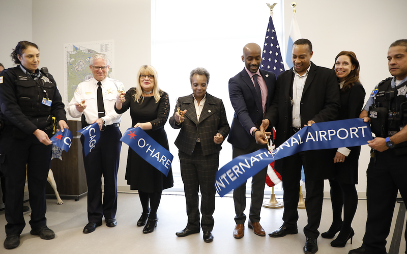 The city cut the ribbon Tuesday on a new facility for CPD personnel assigned to O’Hare International Airport that will provide state-of-the-art technology and make history.