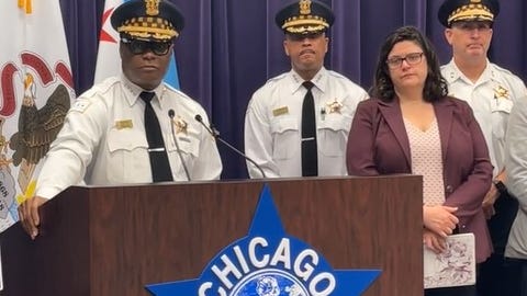 Chicago Police Superintendent David Brown addresses Tuesday's mass shootings
