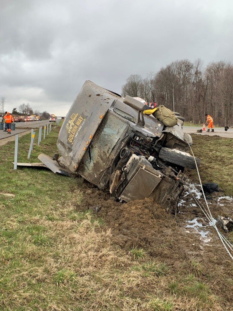 I-94 crash scene