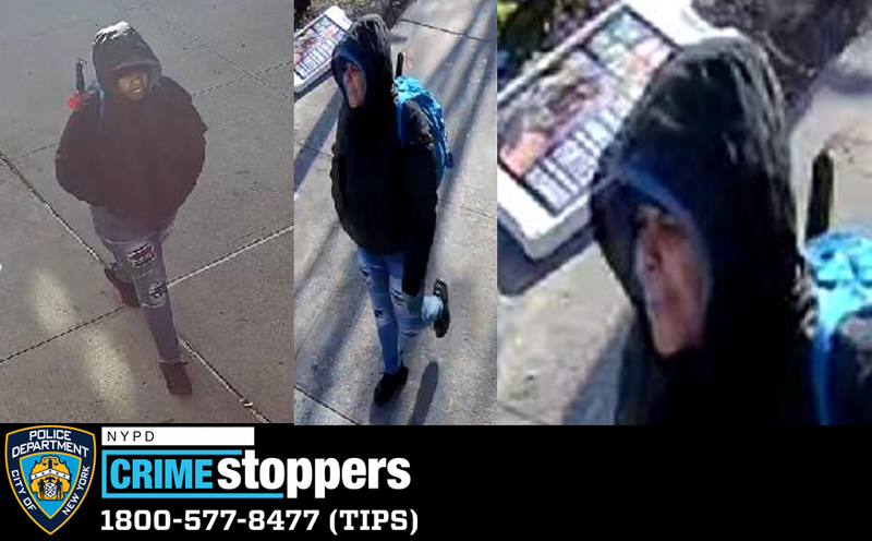 Police are searching for a woman in a suspected Islamophobic attack